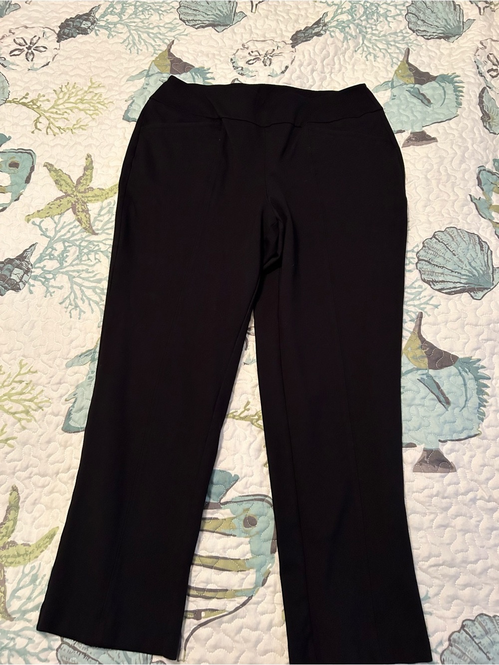 Cato Black Boot Cut Ponte Knit Pants